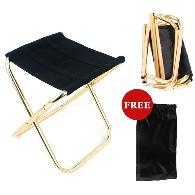 Outdoor Mini Camping Beach Chairs Portable Foldable Chair Folding Train Travel Picnic Fishing Camping Chair Household Product