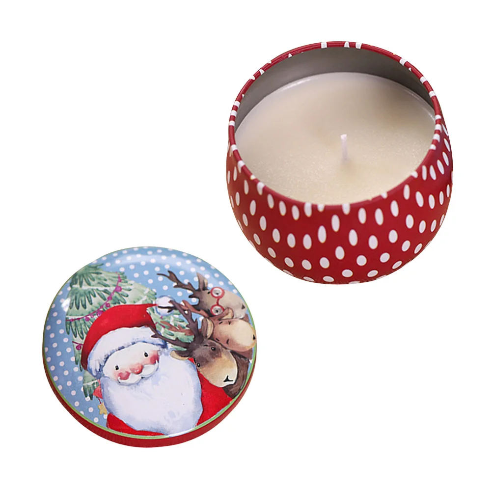 Iron Box Smokeless Christmas Elements Design Environmentally Friendly Smokeless Cup for Home Party (Random Deliver