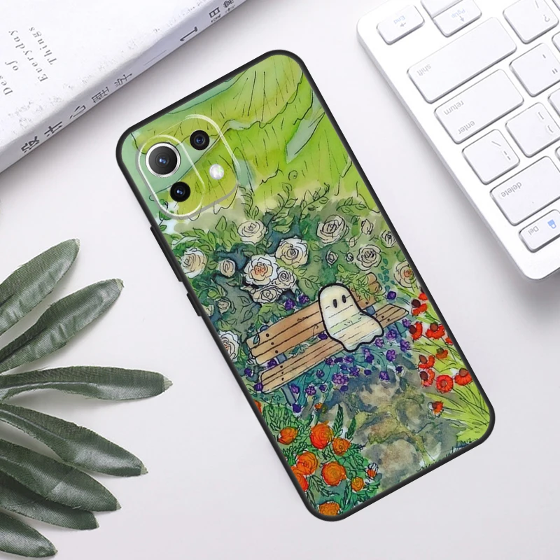 Cute Ghost Case For POCO F5 X3 X5 Pro F3 F4 GT M5s C40 Back Cover For Xiaomi 13 12 Lite 11T 12T Pro 12X