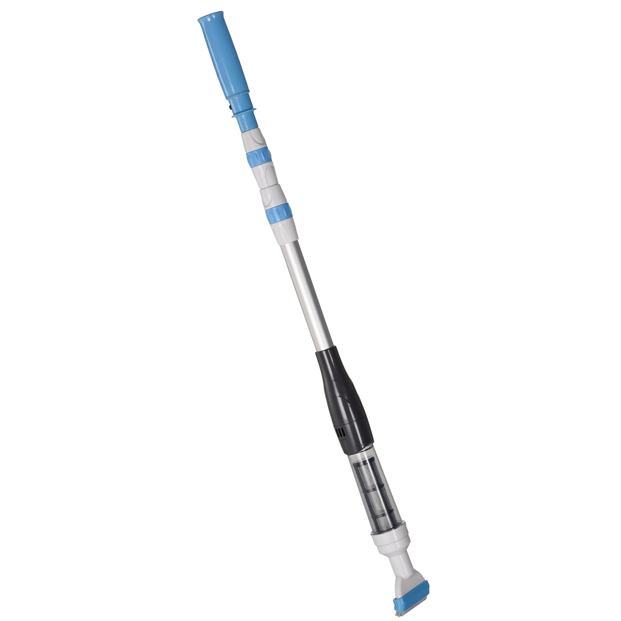 Outsunny electric aluminum pool cleaner 3 section telescopic pole Manual pool vacuum cleaner for pond Ø 6x162 cm multicolored