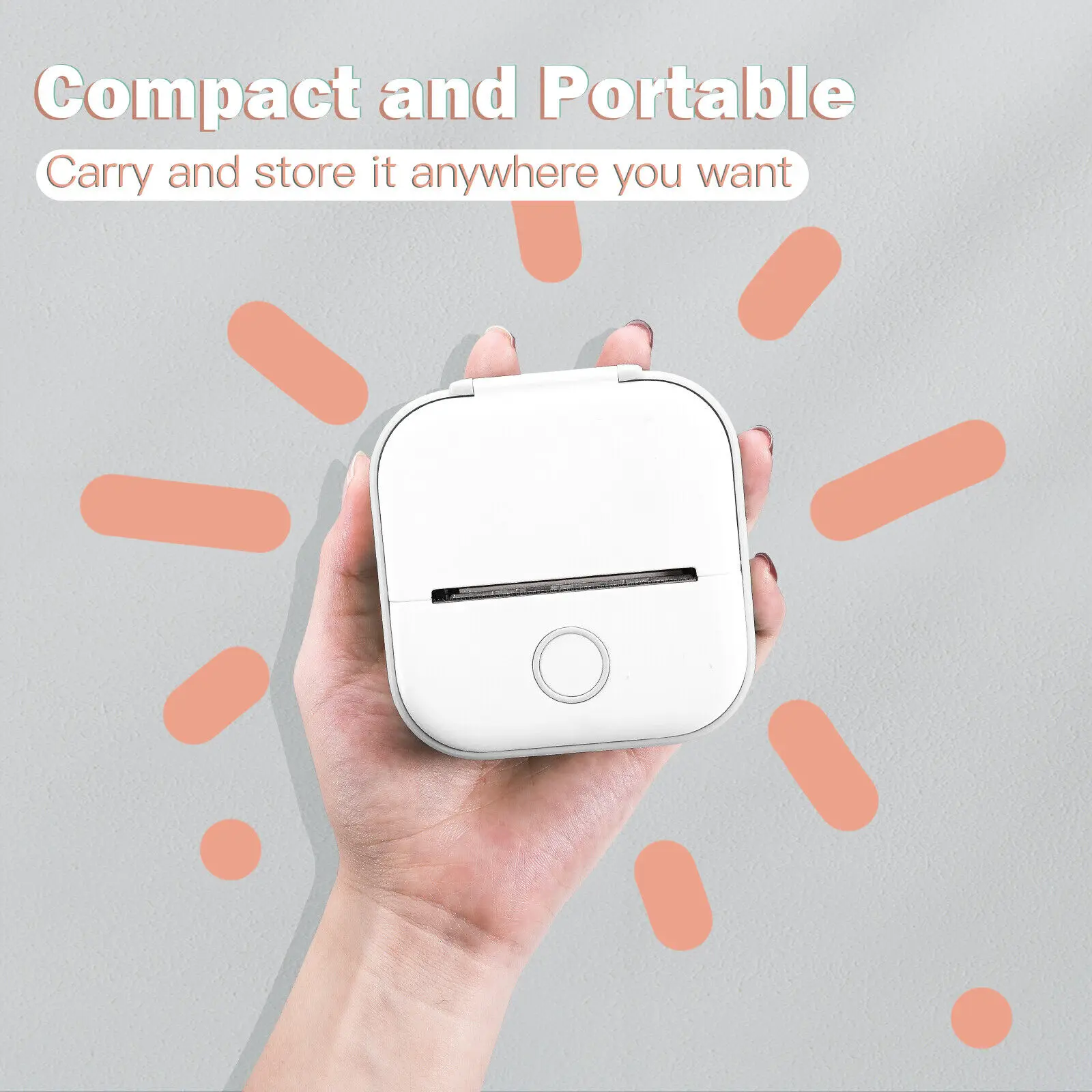 Phomemo T02 Mini Portable Printer Thermal Printing 53mm Sticker Wireless Inkless Mini Pocket Printer Self-adhesive Label Printer