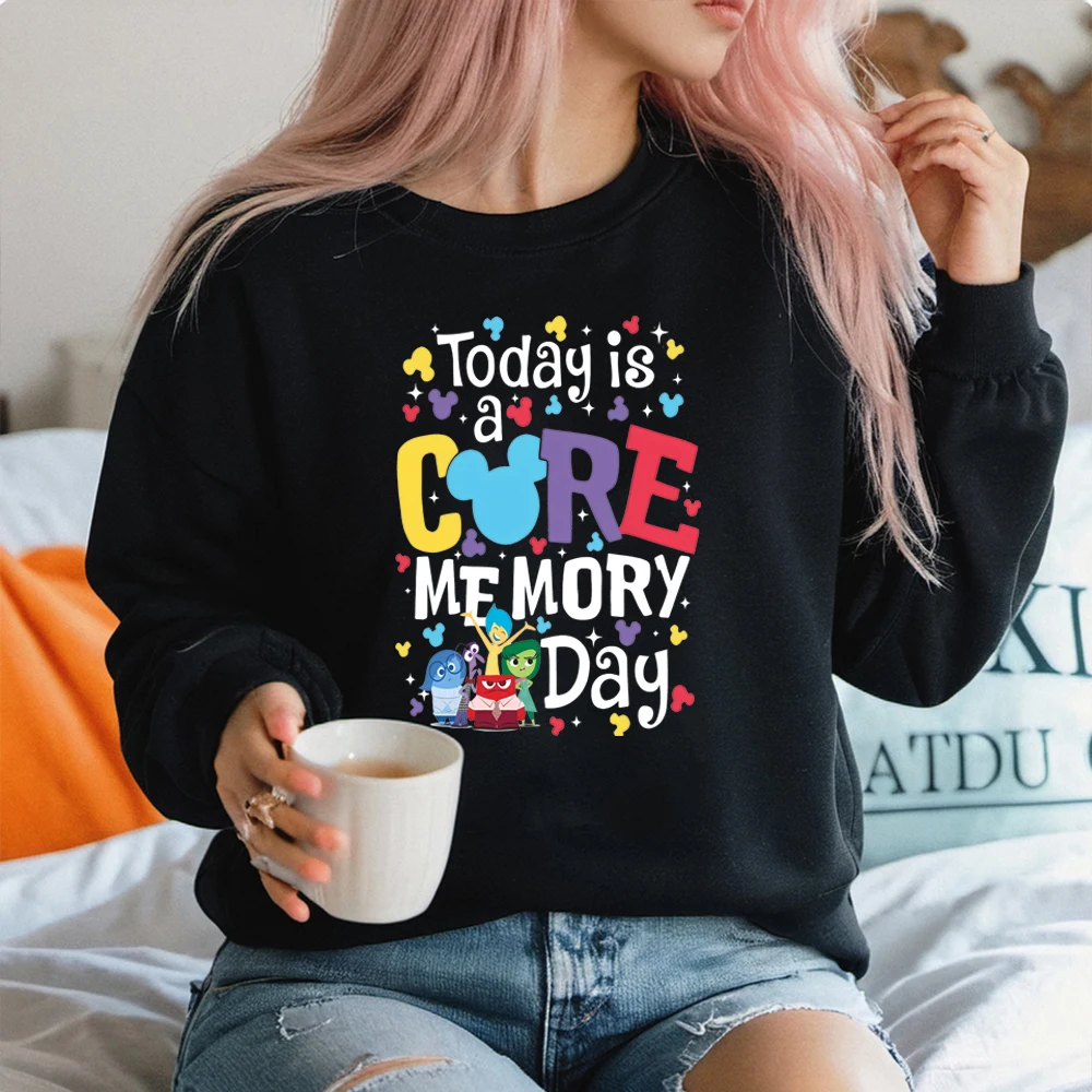 Today Is A Core Memory Day Sweatshirt Inside Out  Anxiety Mental Health Hoodie Halloween Party Ecopt Magic Kingdom Sweatshirts
