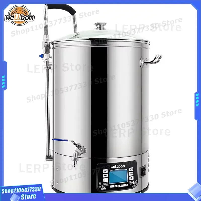 All In One Stainless Steel Brewing System Home Beer Making Kit Professional Fermentation Equipment For Craft Brewers DIY Set