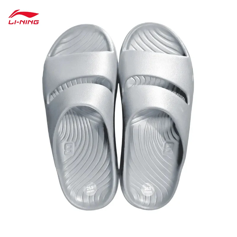 شباشب LI-NING SOFT CLAP للجنسين مريحة وخفيفة الوزن وبطانة مضادة للانزلاق صنادل ناعمة AGAV017