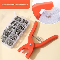 Snap Button Kit With Hand Pressure Pliers 50pcs Snaps , Metal Snaps For Sewing, Sewing Snaps For DIY Crafts Clothes Hats