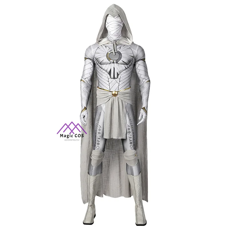 Fashion Movie Adult Men Moon Superhero Knight Marc Battle Suits Jumpsuits Cosplay Costume Halloween Party Suit Love Live Cosplay