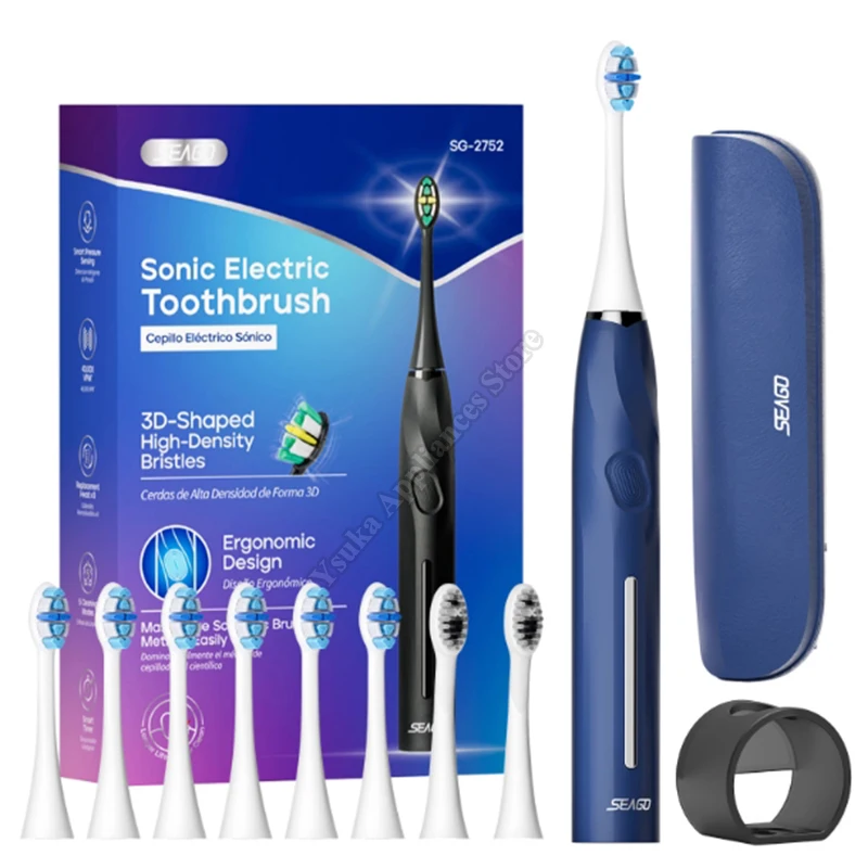 

Умная электрическая зубная щетка с отчетом здоровья полости рта и интеллектуальной звуковой зубной щеткой с прогрессивым отслеживанием