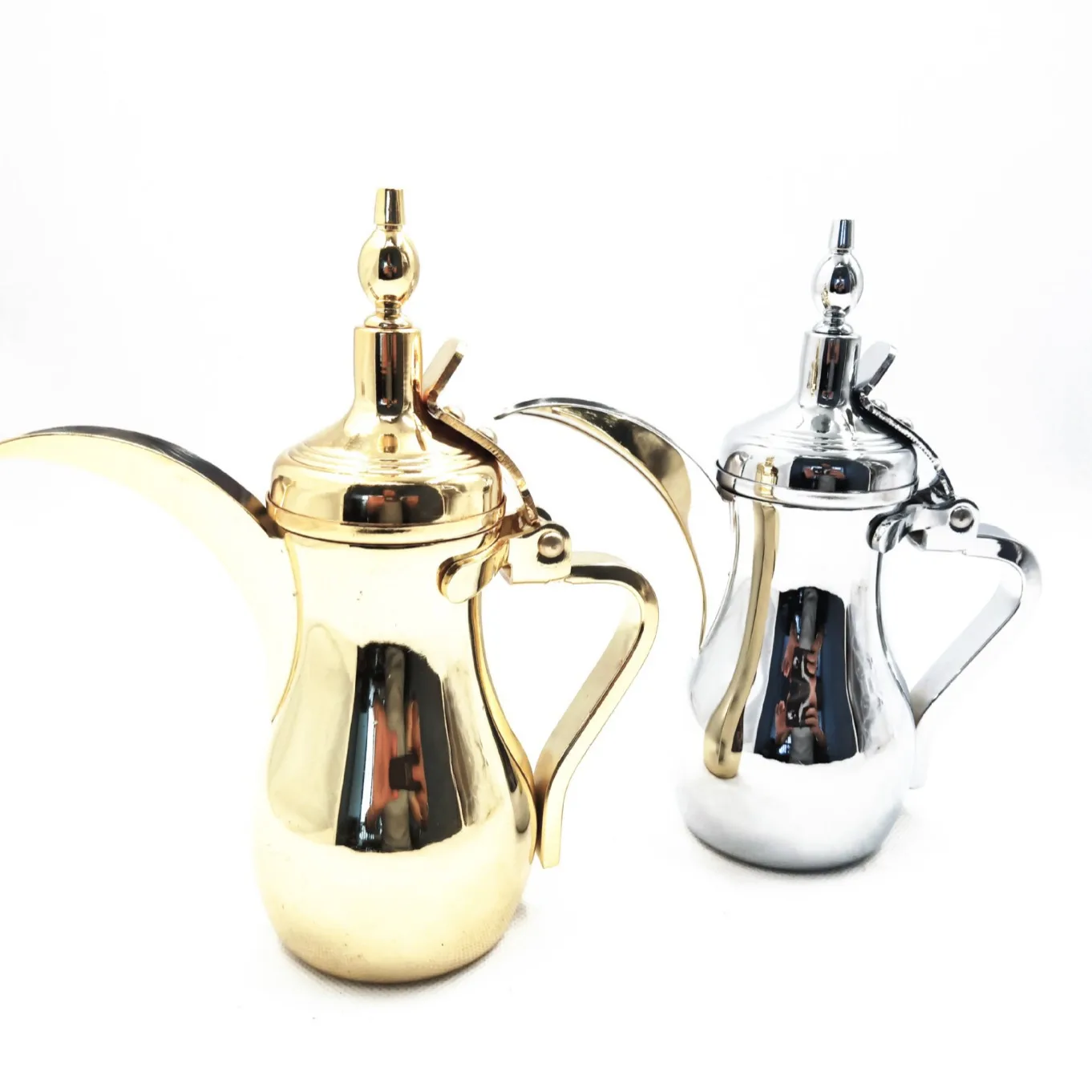 

Factory direct sales stainless steel Middle Eastern pot, Arabic court pot, gold and silver.