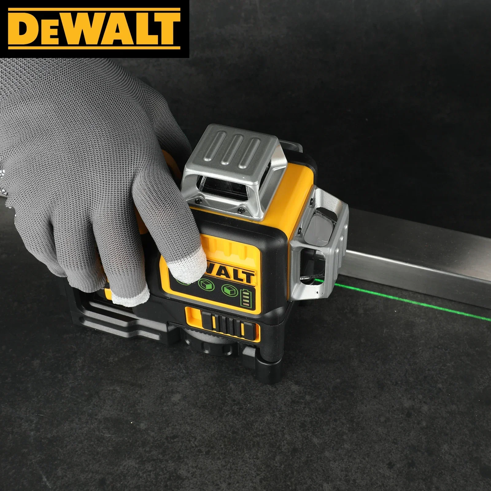 2025 НОВЫЙ Dewalt DW089LG 3 стороны * 360 градусов вертикальный 12 В литиевая батарея 12 линий лазерный уровень 360 горизонтальный зеленый метр открытый