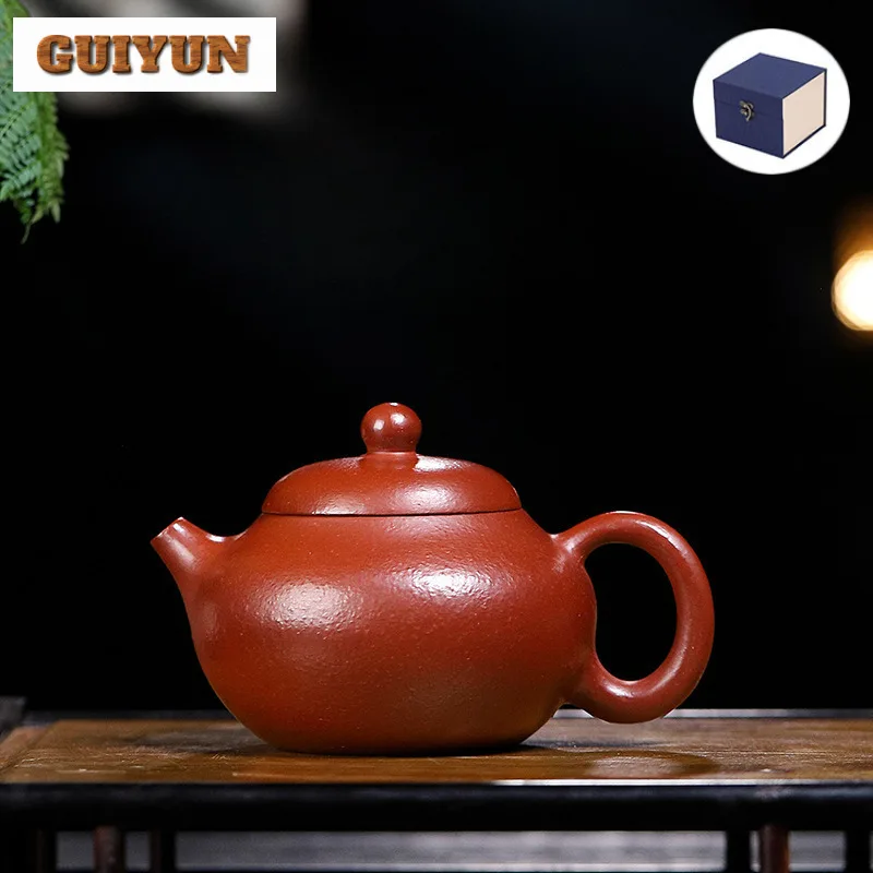 

150ml Luxury Yixing Purple Clay Teapots Handmade Pot Raw Ore Dahongpao Mud Kettle With Infuser Chinese Zisha Tea Set Cafes Craft