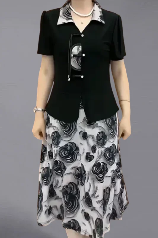 

New 2026 Spring Summer Elegant Printed Bohemian Dress Trendy Women A-Line Short Sleeve Dress Casual Breathable Baggy Dresses D15