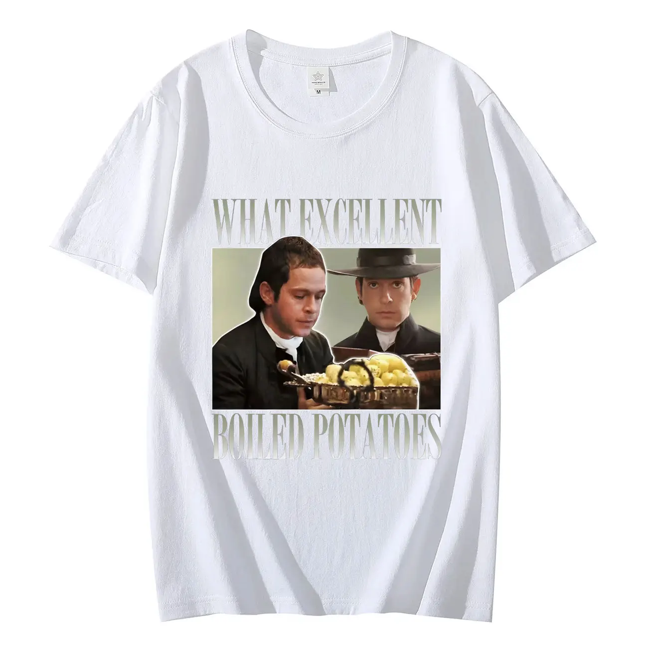 What Excellent Boiled Potatoes Funny Meme T-shirt Shirt,Fitzwilliam Darcy Movie Graphic T Shirts Unisex Fashion Retro T-shirts