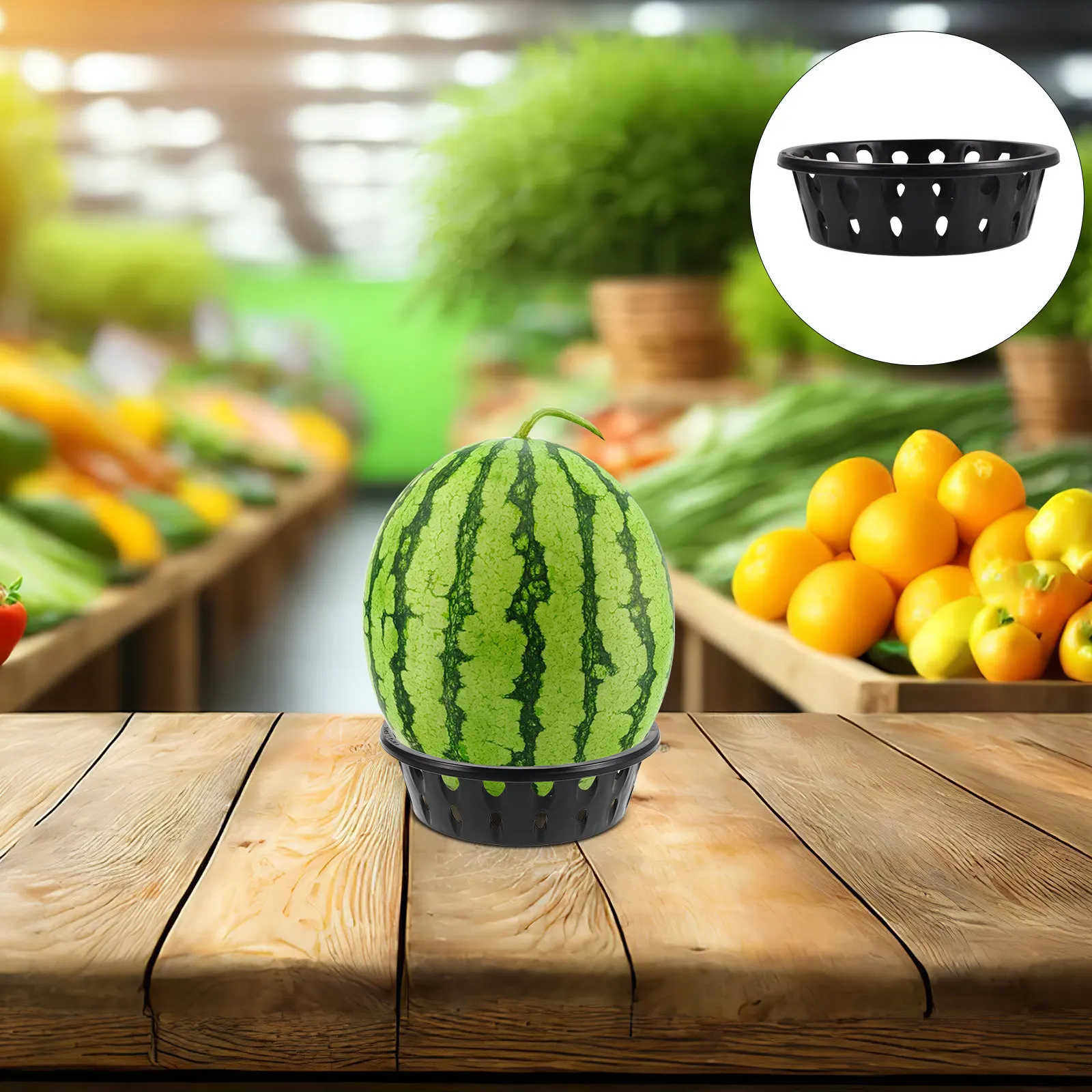 

3Pcs Heavy-Duty Floor-Standing Fruit Display Stand for Supermarket Fruit Store Farmers Market Durian Pineapple Watermelon