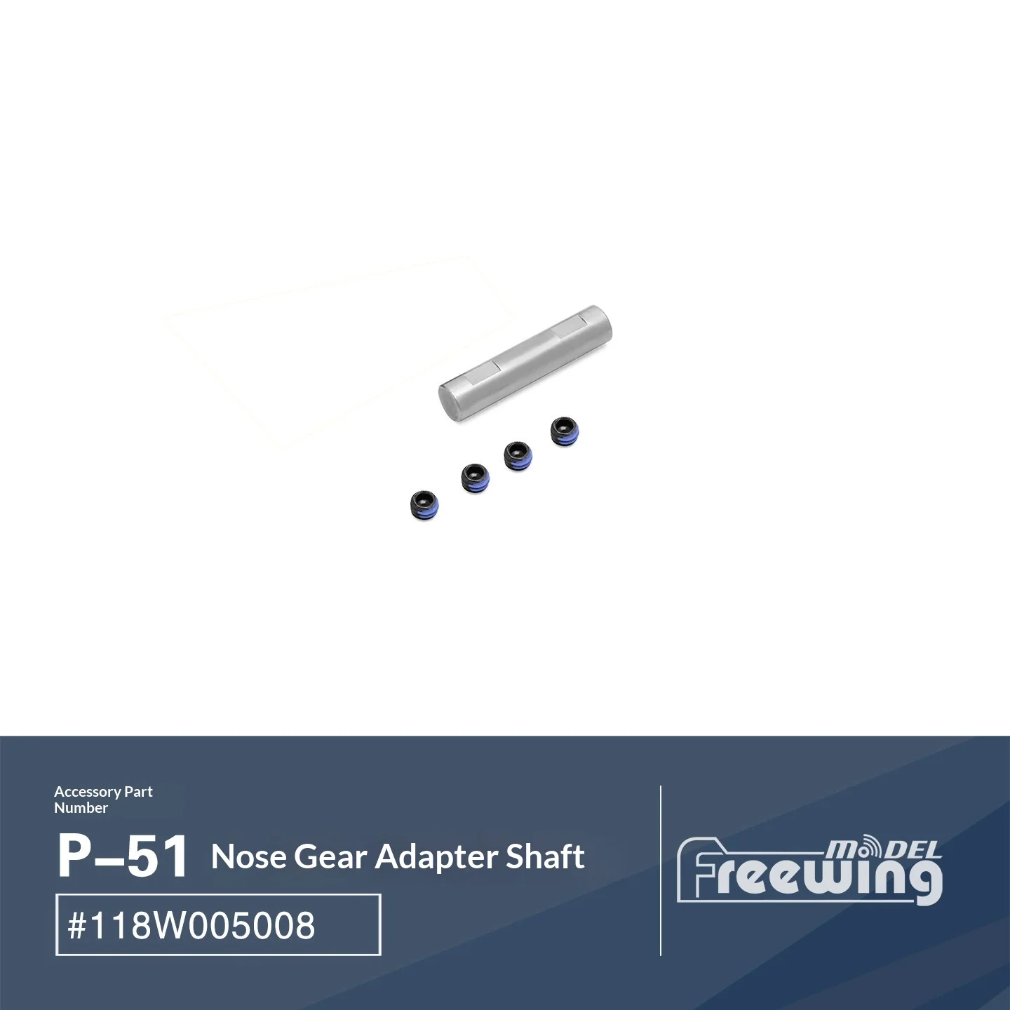 Freewing Flightline 1600mm P-51 Mustang Accessories (2) Propeller Light Assembly Screw Connection Steel Wire Machine Wheel Cable image 3