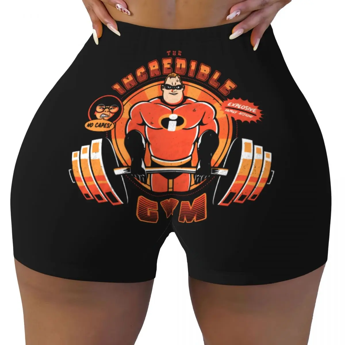 

Custom The Incredibles Volleyball Biker Workout Shorts for Women Gym Athletic Yoga Shorts