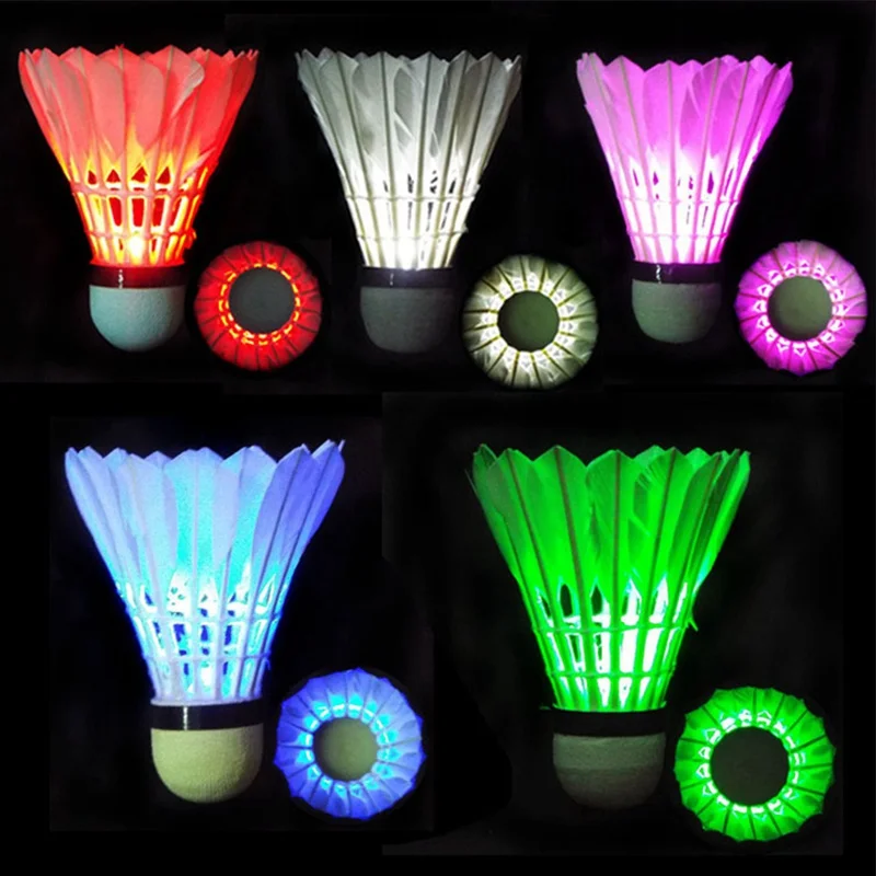 1pc LED Shiny Nylon Badminton Shuttlecock Durable Badminton Racquet Training Shuttlecock