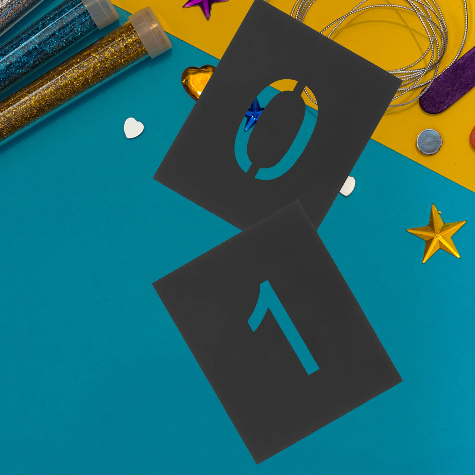 

10Pcs Large Number Stencils Durable Reusable Plastic Painting Templates for Crafts DIY Projects School Home Decor Spray Paint