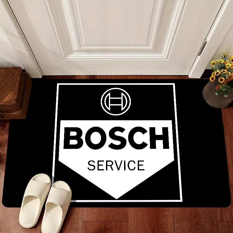 1PC BOSCHs Floor Mat Floor Mat Anti-Slip Kitchen Bedroom Handmade Tufted Rug Carpet Living Room Entrance Rug