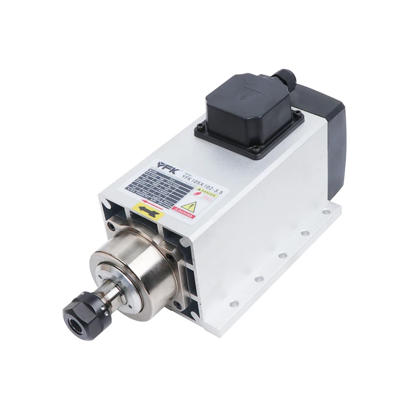 

3.5KW ER20 Air Cooled Square Spindle with Flange Machine Tool Spindle Kit 4.0KW Inverter