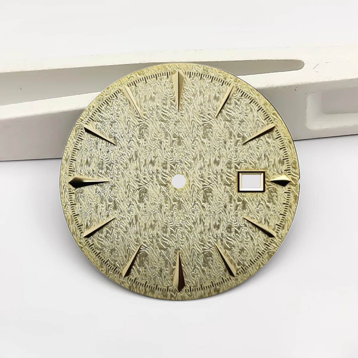 35MM Watch Dial DIY Mechanical Single Calendar Watch Face 3D Nails No Luminous Dial NH35 Accessories for NH35 NH36 Movement