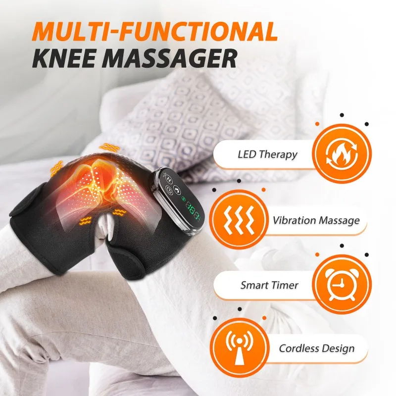【بيع 24 ساعة】تسخين لاسلكيًا لمدلك الركبة مع وظيفة التسخين، ساخن لتغليف دعامة الركبة لتخفيف الكتف #2