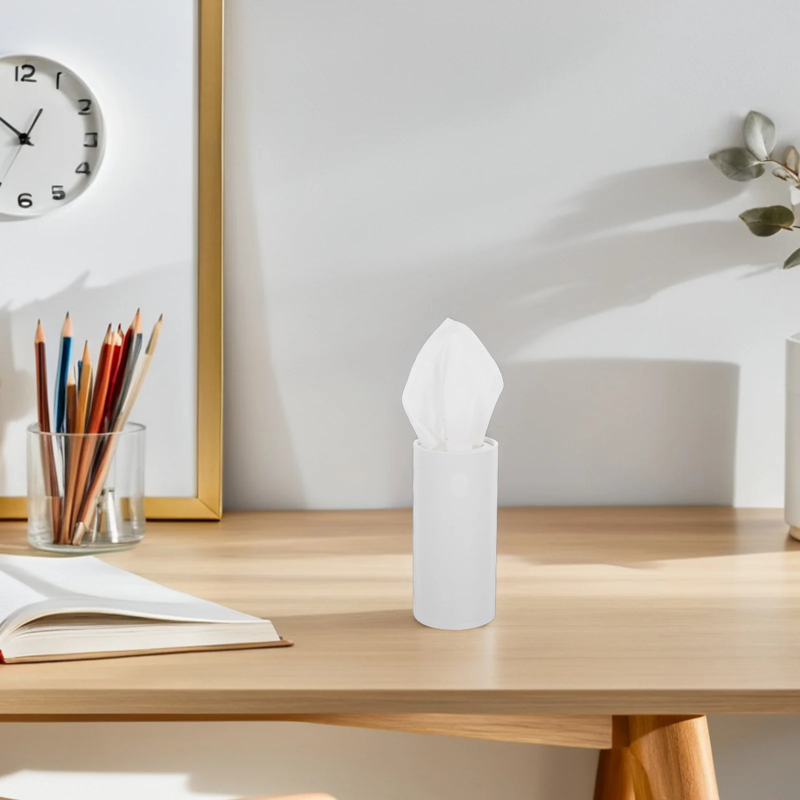 

4pcs Car Tissue Box Cylinder Holder Refillable For Cup Holder Compatible Car Truck Office Home Use Tissue Dispenser Portable