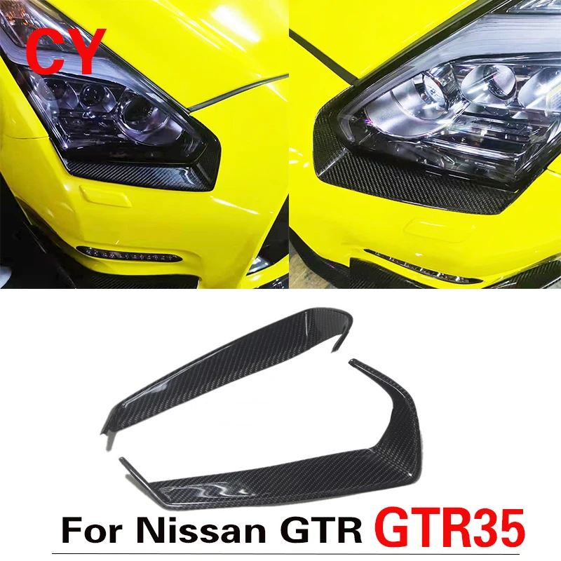 

2 шт., наклейки для передних фар Nissan GTR35 R35, 2008-2021