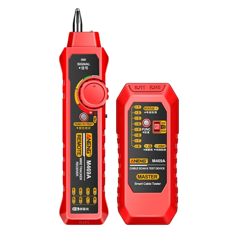 Multi functional line finder anti-interference testing instrument for finding network cable breakpoints