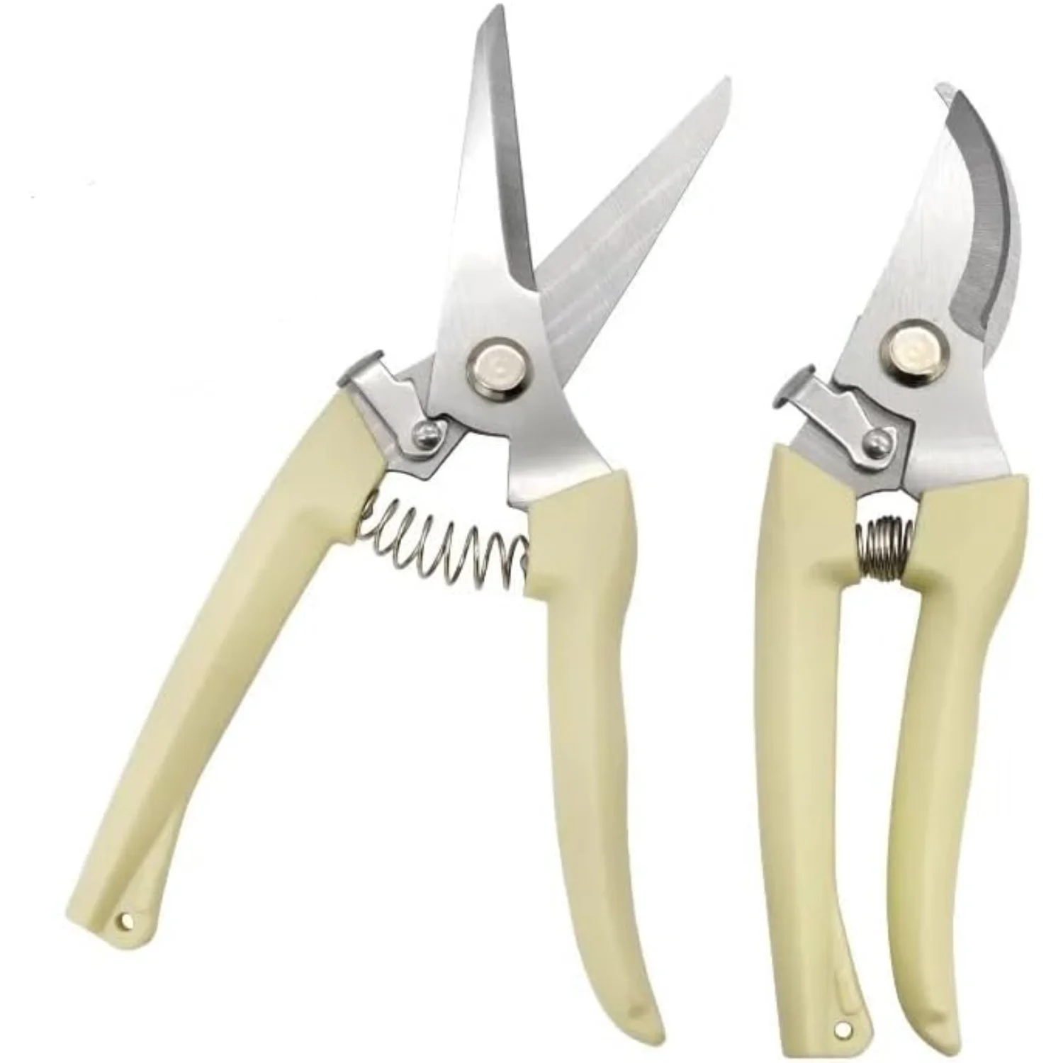2pcs Pruner Shears Hand Tools  For Gardening Stainless Steel Pruning Shear Scissor For Flowers Branches Grass