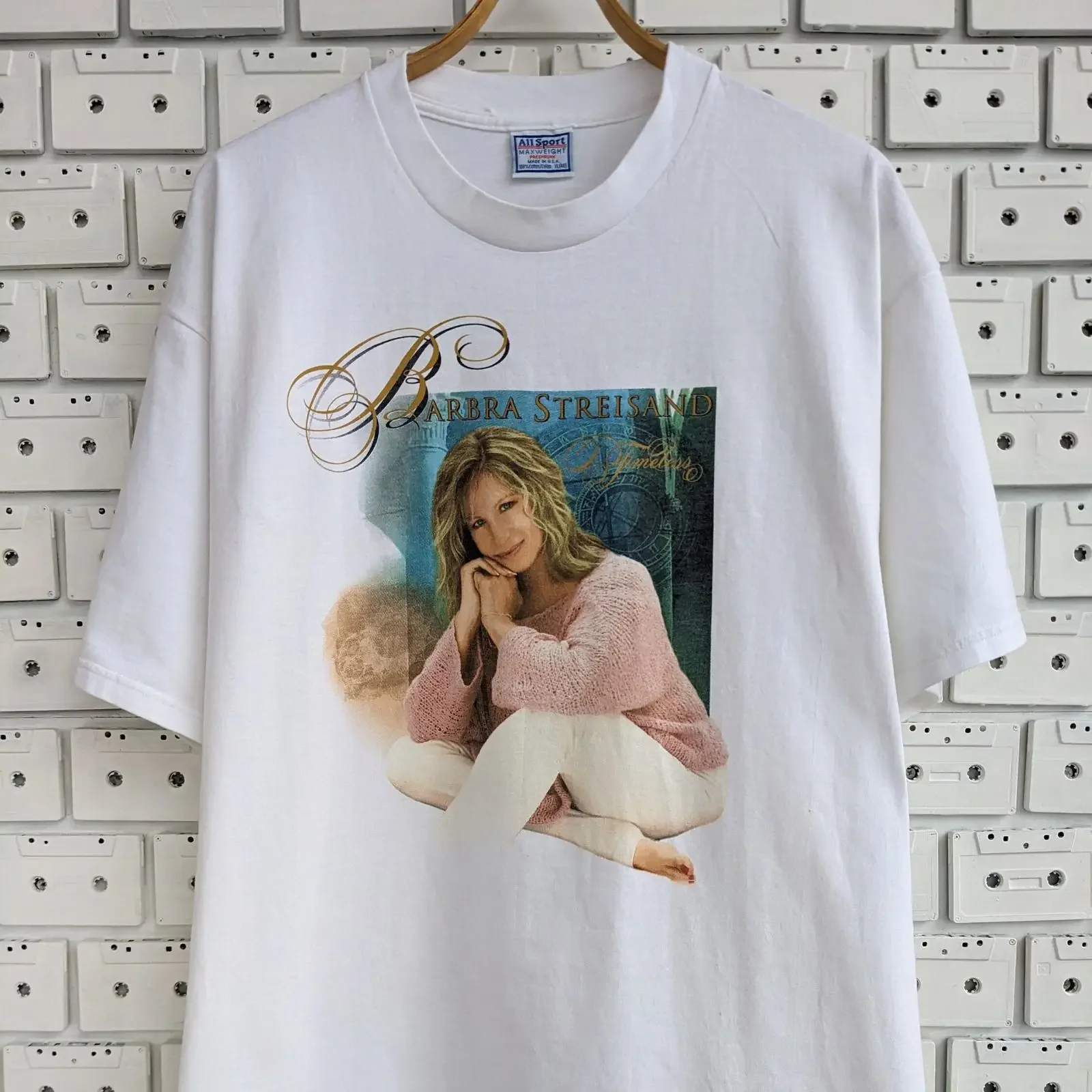 Vintage 2000 Barbra Streisand T Shirt Timless Concert Tour American Pop Singer Merch Size XL vintage Washed designer clothes