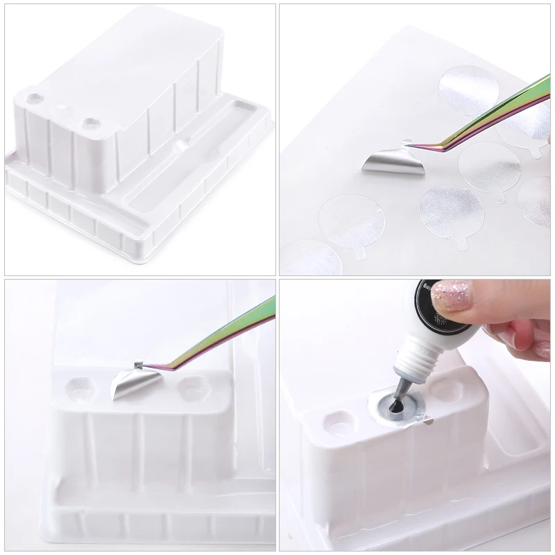 5 in 1 False Eyelashes palette Stand Pad Pallet Lashes glue Holder Quick Flowering Eyelashes Extension Makeup Tools