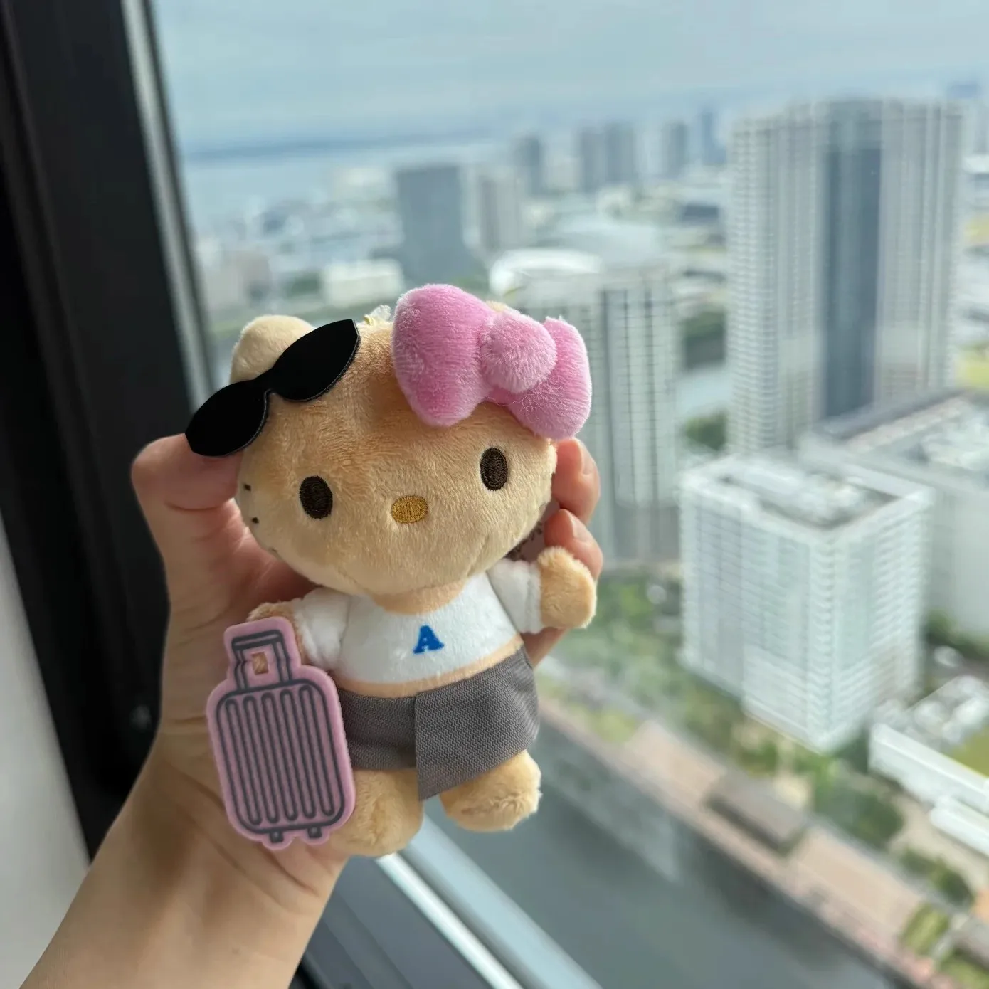 Hello Kitty Cartoon Creative Kt Zwart Lederen Koffer Knuffels Rugzak Hanger Accessoires Sleutelhanger Verjaardagscadeaus