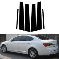 6pcs Set Black Pillar Posts Trims Cover Window Door Side Decal Fits For Kia K7 Cadenza VG 2010-2016 2015 2014 Sticker Decoration