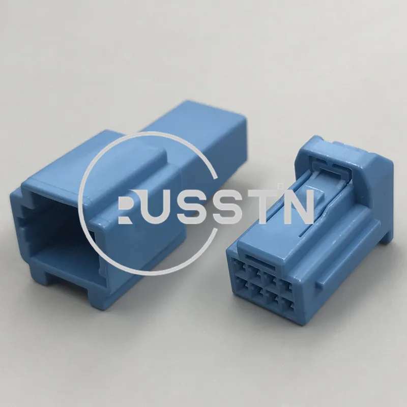 1 Set 8 Hole Blue Auto Unsealed Connector Automobile Male Female Plastic Housing Harness Socket AC Assembly 6098-6522