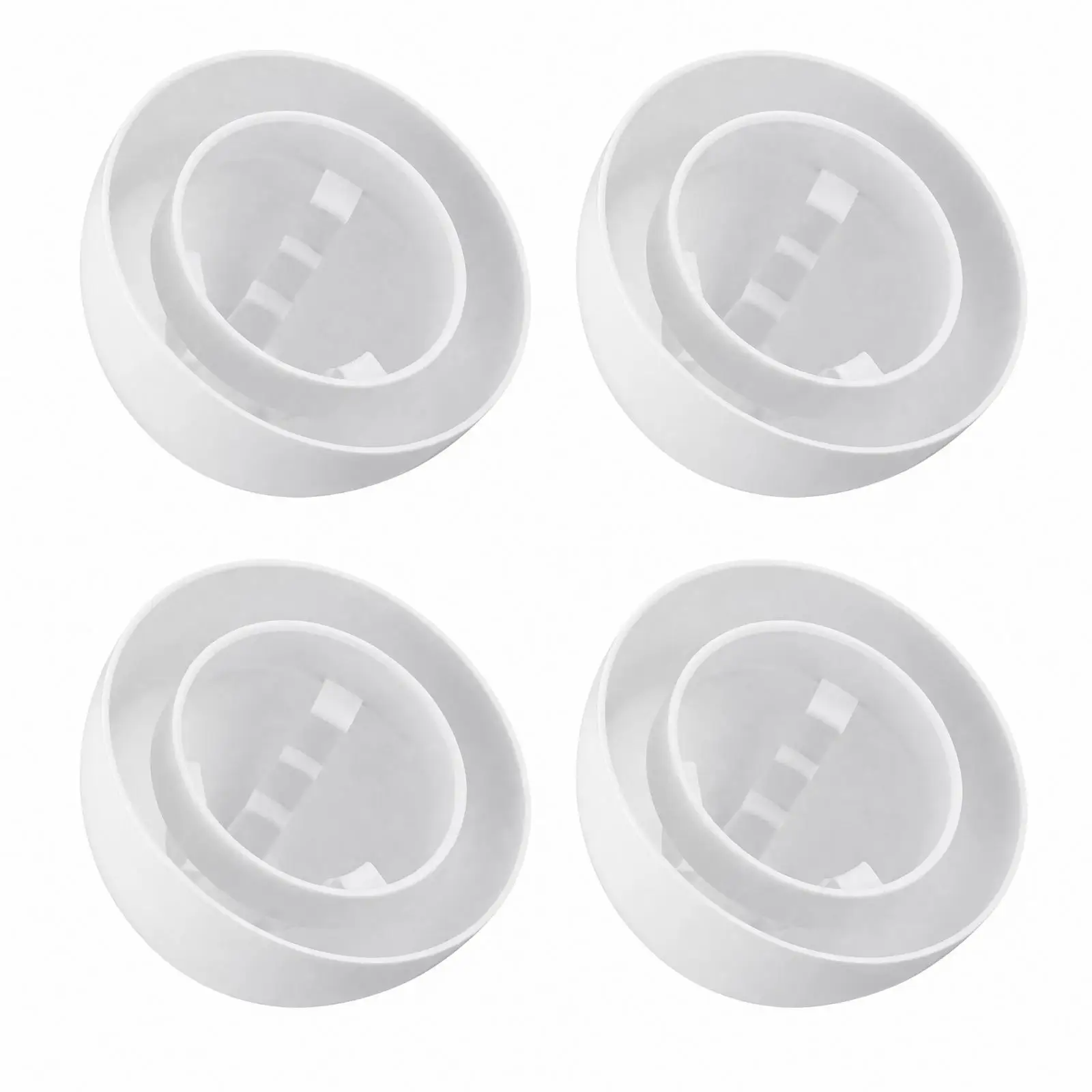 4 Pieces Hemispherical Vent Cover Ventilation-Friendly PVC Roof Flue Vent Cap