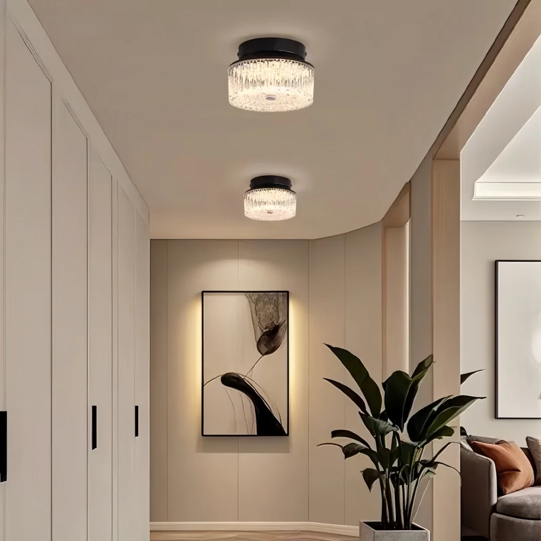 Modern Luxury Vintage Ceiling Light | Elegant Semi-Flush Mount for Hallway, Bedroom & Foyer | Warm Glow to Elevate Home Decor