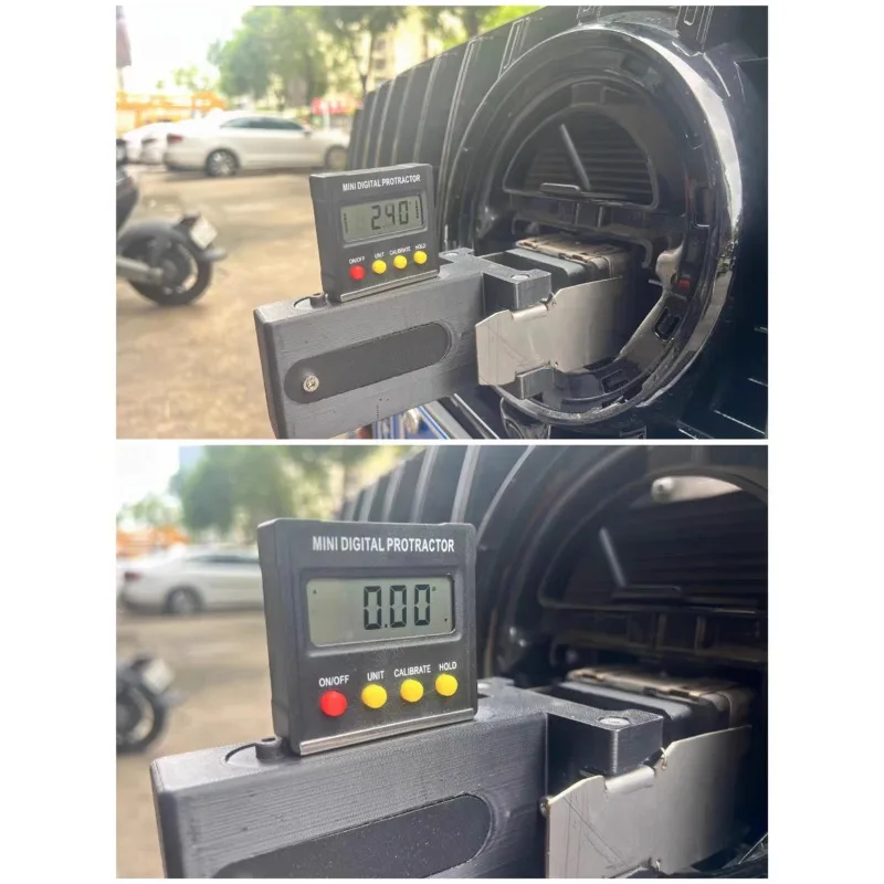Car ACC Calibration Tool Kit Radar Angle Adjustment Bracket Digital Electronic Level Gauge Auto Maintenance Radar Base Leveling