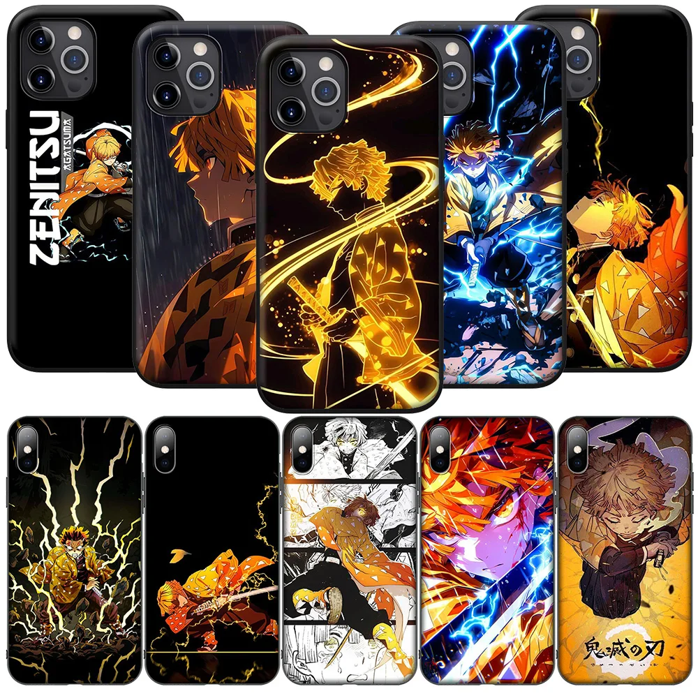 FL49 demon slayer agatsuma zenitsu NEW Phone Case for iPhone 16 15 14 13 7 8 Pro Max Mini Plus