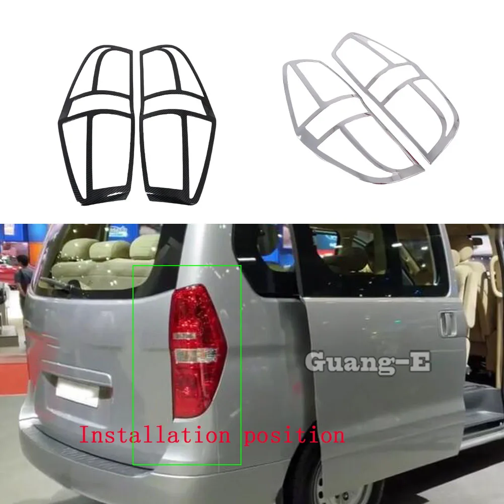 

Высококачественные хромированные накладки из АБС-пластика на задние фонари (рамки, брови) для Hyundai Starex H-1 H1 2018 2019 2020 2021