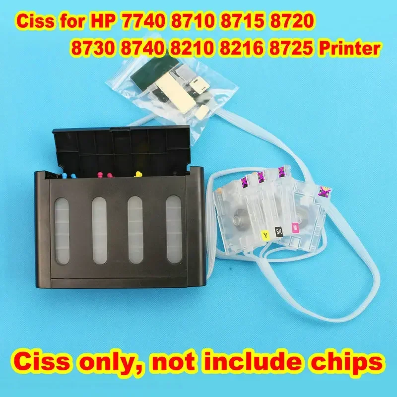 7730 CISS 7740 Cartridge And Tank Bulk Ink System Without Chip 952 953 954 955 For HP 7720 8710 8715 8718 8719 8740 Ciss