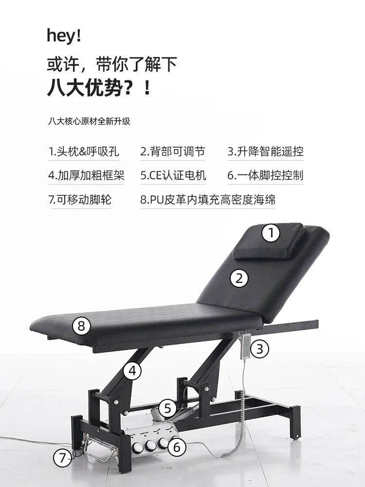 Lettini da massaggio elettrici lettino da massaggio, lettino chiropratico americano, letti di bellezza sollevabili, lettino riabilitativo, impostazione ossea