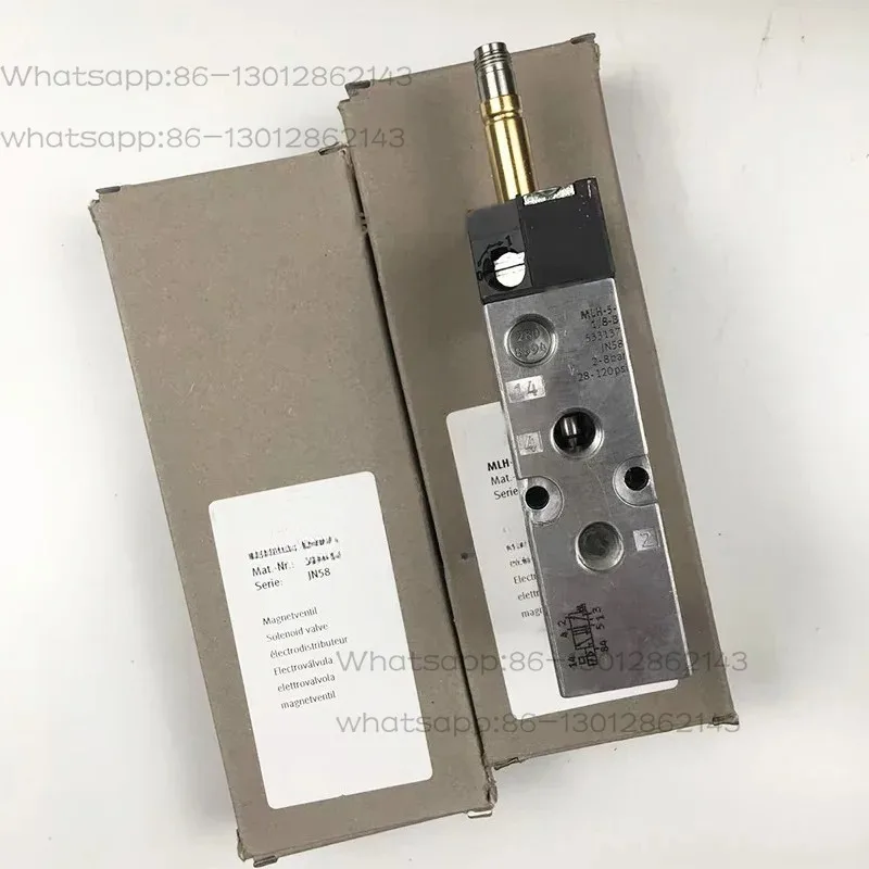 Pneumatic Solenoid Directional Control Valve MLH-5-1/8-B 533137 MLH-5-1/4-B 533138 5/2 Way Air Valve for Industrial Automation