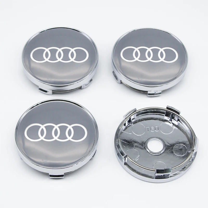 4Pcs 60mm Modified Wheel Hub Cover Tire Center Logo For Audi Sline A1 A2 A3 8V 8P 8L A4 B5 B6 B7 B8 A5 A6 C5 C6 C7 A7 A8 Q2 Q3