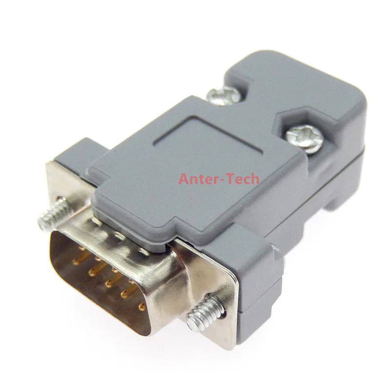 DB-9 DB9 RS232 Male Female Connector with socket D-Sub 9 pin PCB Connector protective shell