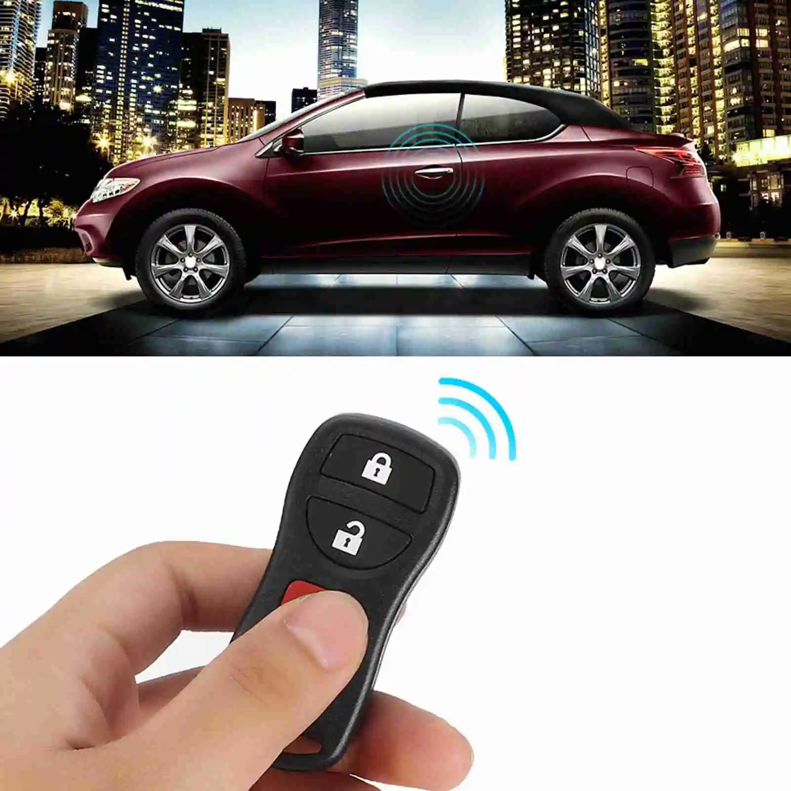 CWTWB1U415 CWTWB1U733 KBRASTU15 3 Button Keyless Entry Remote Car Key Fit for  Armada Murano Pathfinder Versa KBRASTU15