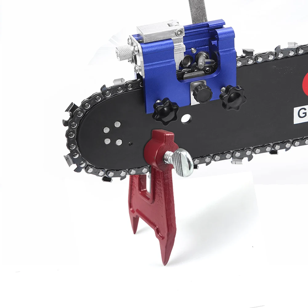 1Pcs Useful Saw Chain Sharpener Sword Holder Sharpening Filing Vise Metal Fixture For  Chainsaws Garden Tools Accessories