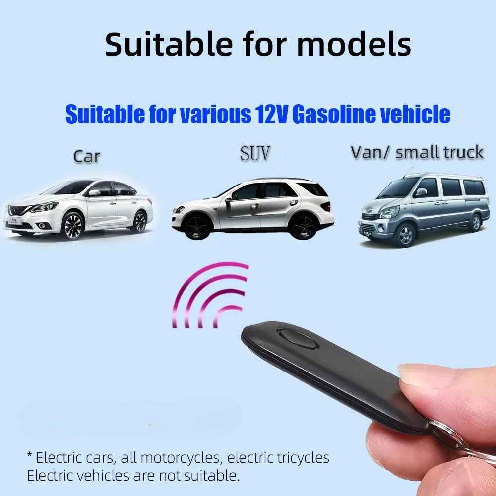 Car Alarm System Anti-Hijacking 2.4G Imm-obilizer Wireless Engine Lock Intelligent Circuit Cut Off Auto Unlock Device
