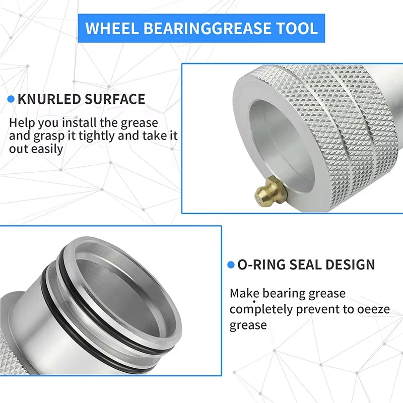 39MM Wheel Bearing Greaser Tool Fit For Can Am Maverick X3 2017-2022 Aluminum Easy Lubrication Corrosion Resistance 6