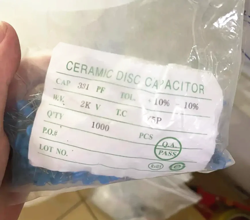 Clearance sale 10PCS 331PF 2KV Y5P High Voltage Ceramic Capacitor