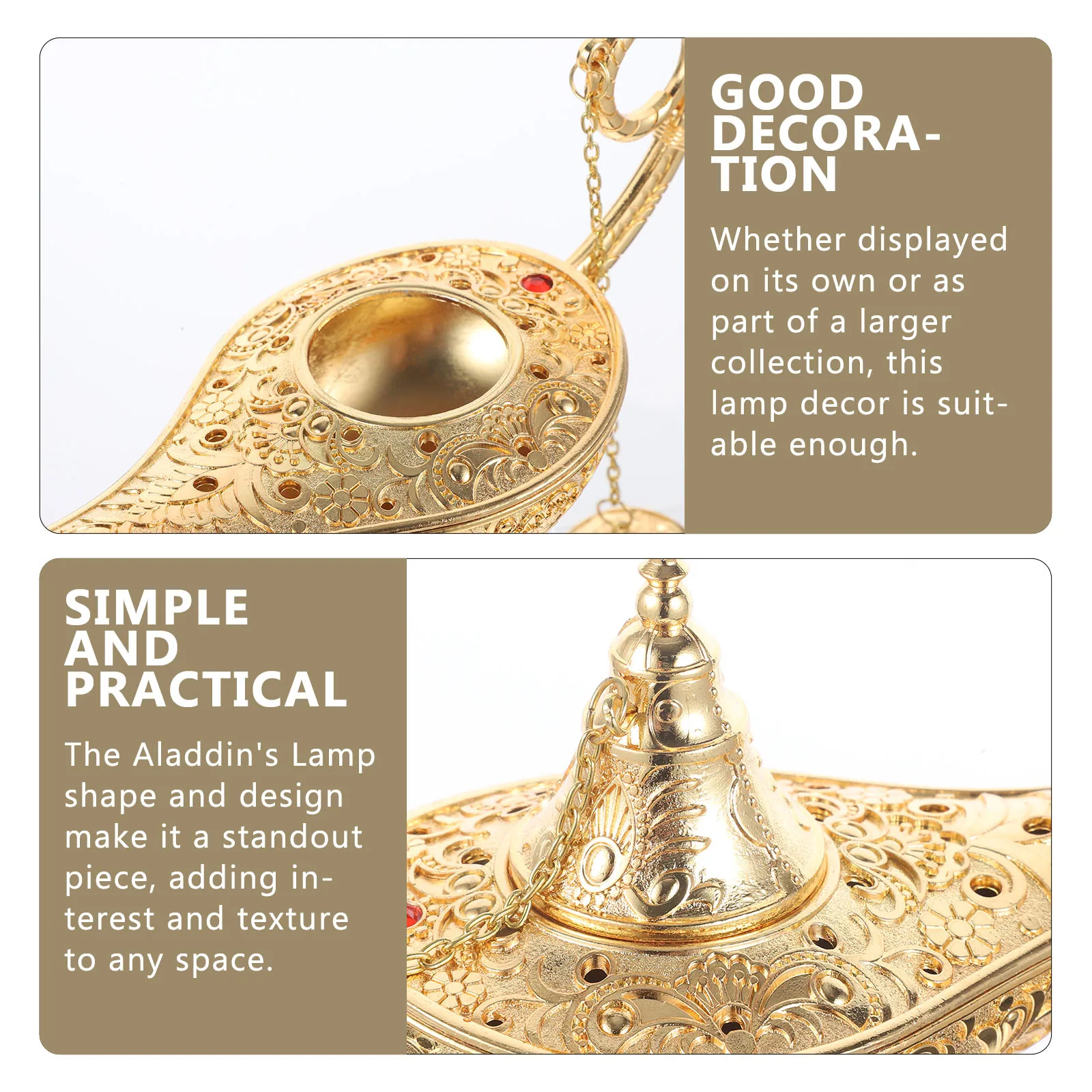 

1pc Golden Tabletop Decoration European Style Tabletop Table Decoration Props Mini Model